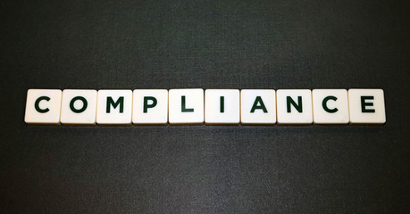 "Compliance" Board Game Letters