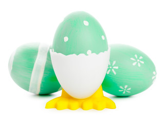 easter background. isolated on white