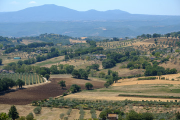 Country landscape from Lugnano in Teverina (Umbria, Italy)