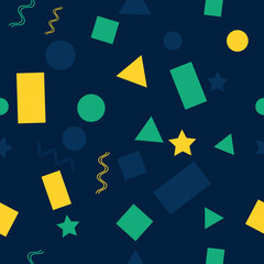 Colorful geometric seamless pattern