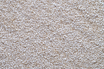 Texture of sesame seeds close-up, background