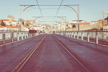 Fototapeta premium Dom Luis I Bridge, Porto, Portugal
