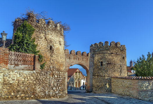 Gate in wall, Signagi, Georgia