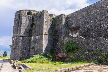 So called Bloody Tower Fort in Herceg Novi coastal town at the entrance to Kotor Bay in Montenegro