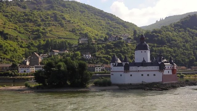 river rhein germany view landscape