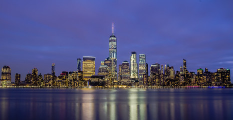 Obraz premium Manhattan Skyline as seen from Exchange Place