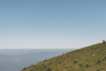 Travel on the mountain for see the nature and fog and mountain is cool.