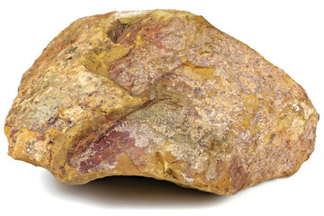 limonite (iron ore) from Australia isolated on white background