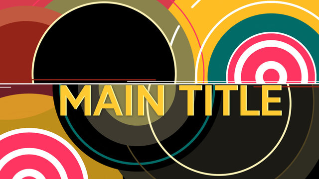 Multicolor Concentric Circles Title