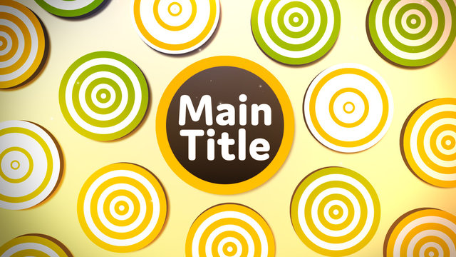 Orange & Green Bullseyes Title