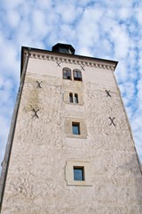 Fototapeta na wymiar Southern Gate Lotrscak Tower in old Zagreb, Croatia