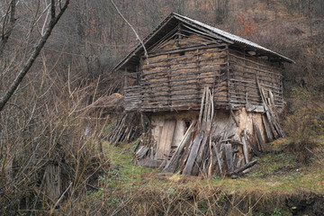 Countryside and old house