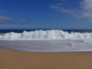 white wave in the ocean. Chile. Valparaíso. Algarrobo