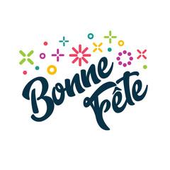 Bonne Fete - French Happy Birthday Greeting Invitation Card