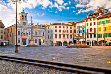 Fototapeta na wymiar Piazza San Giacomo in Udine landmarks view