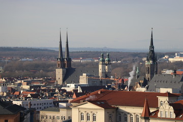 Naklejka premium Stadt von Oben