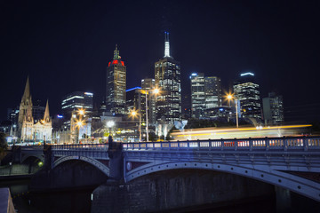 Fototapeta na wymiar Cityscape at Night 
