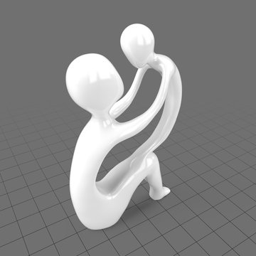 Mother and child sculpture
