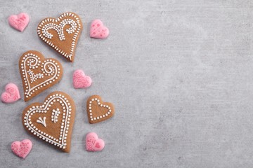 Gingerbread hearts.