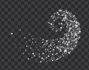 Stars twisted in swirl or vortex