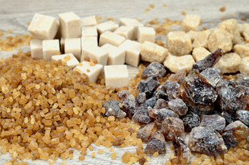 brown sugar on table