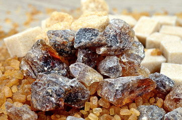 brown sugar on table