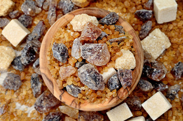 brown sugar on table