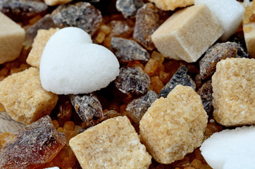 brown sugar on table