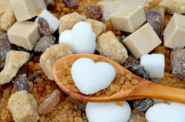 brown sugar on table