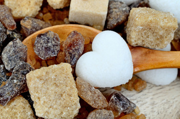 brown sugar on table