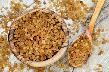 brown sugar on table