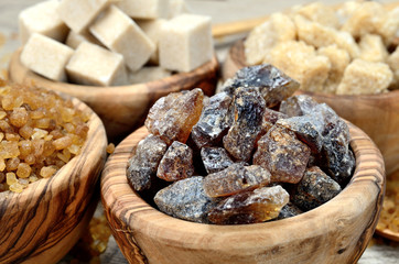 brown sugar on table
