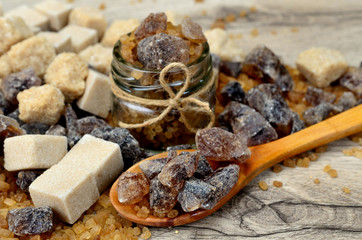 brown sugar on table