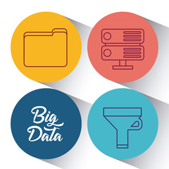 Obraz premium Big data design concept