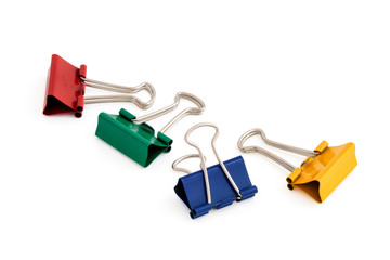 Colorful paper clips.
