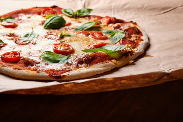 homemade pizza 