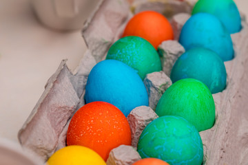 Fototapeta na wymiar Easter egg closeup