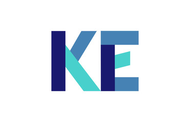 KE Ribbon Letter Logo