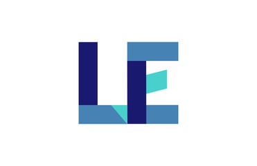 LE Ribbon Letter Logo