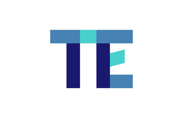 TE Ribbon Letter Logo