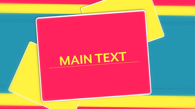 Bright Overlapping Elements Title