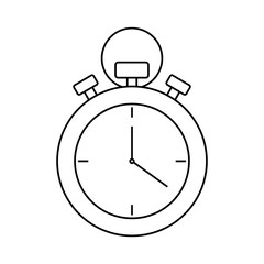 uncolored  chronometer  vector illustration