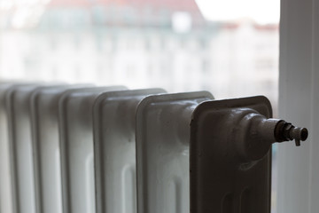 Heating radiator under window