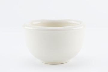 mortar on white background