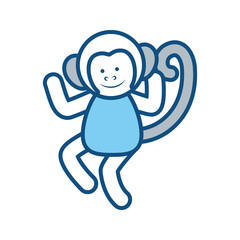 cartoon monkey icon image