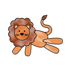cartoon lion icon image