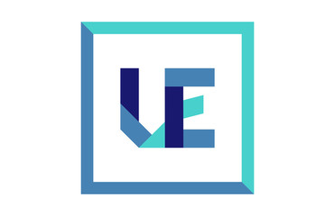 UE Square Ribbon Letter Logo