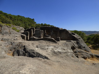 Ruinas de Bobastro, Ardales, Guadalteba (Málaga) en Andalucia,España. Conjunto arqueológico...