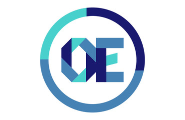 OE Global Circle Ribbon letter Logo