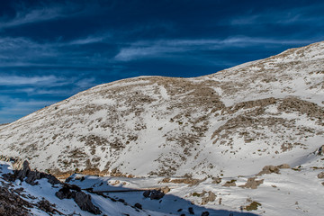 Fototapeta na wymiar Area near the ski centre of Parnassos in Fokida, Greece